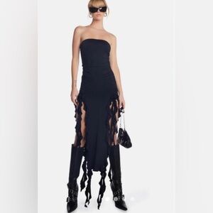 LIONESS RENDEZVOUS STRAPLESS DRESS